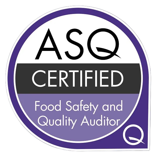 Asq Certified Food Safety and Quality Auditor