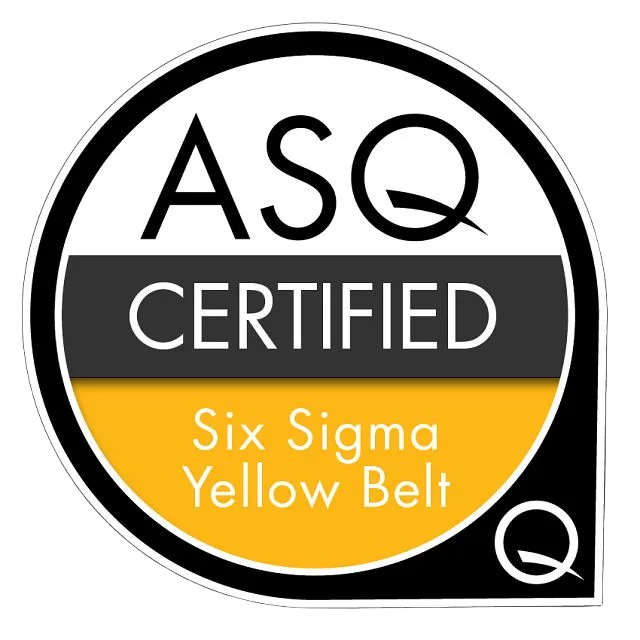 Asq Certified Six Sigma Yellow Belt
